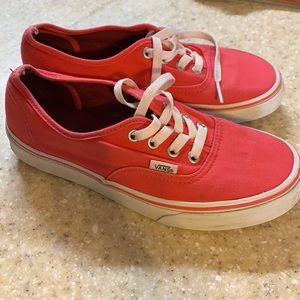 Vans Pink Lace Up Sneaker